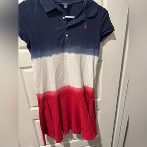Polo by Ralph Lauren Kids Blue, White, and Red Polo Dress
